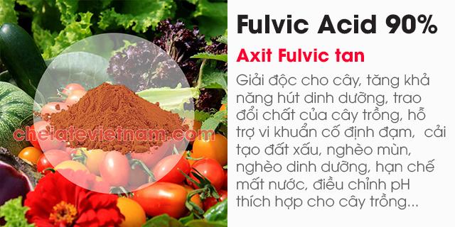 Axit Fulvic 90% (Fulvic Acid) tan trong nước
